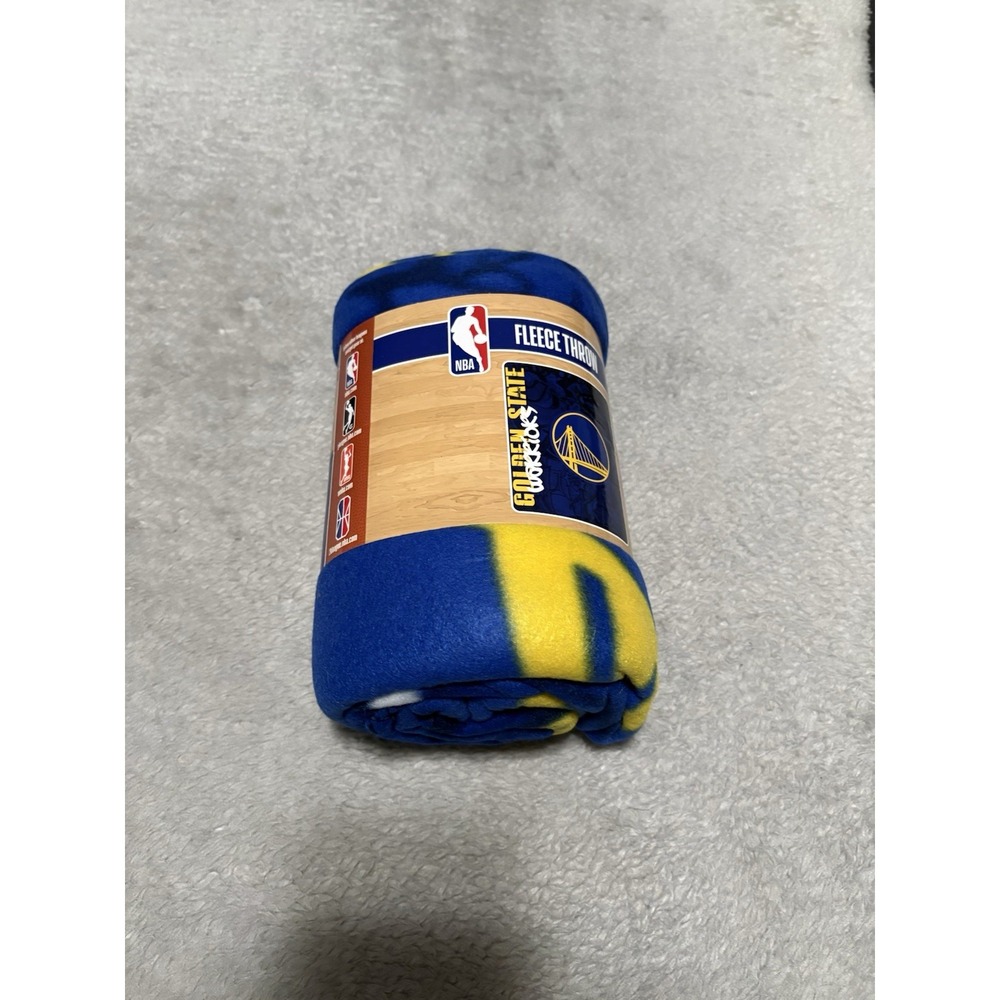 Northwest Nba Golden State Warriors Fleece Throw Blanket 50 X 60 Inches Hard